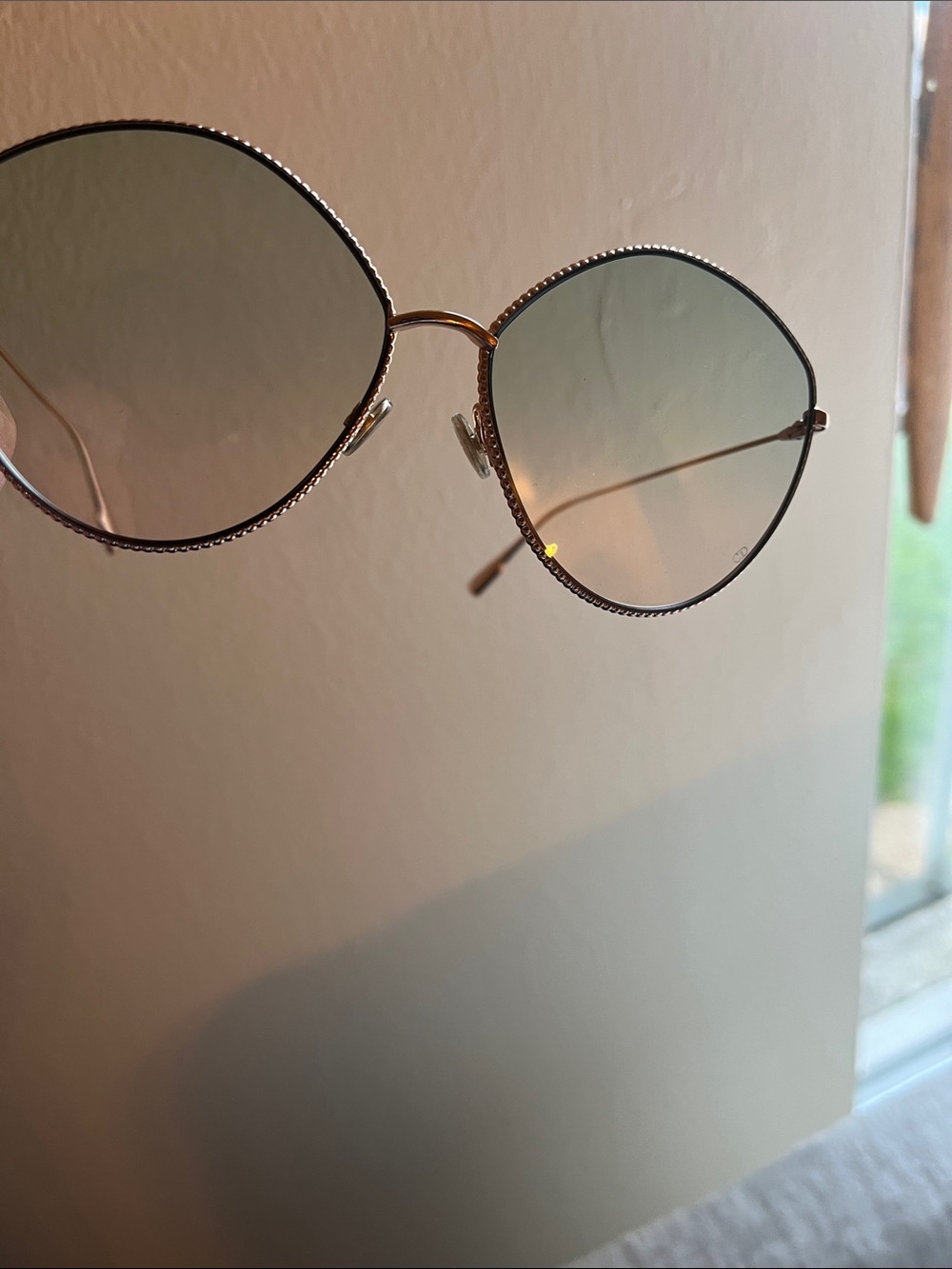 Dior Gold Frame Brown Lens Women's Sunglasses - Picture 10 of 10